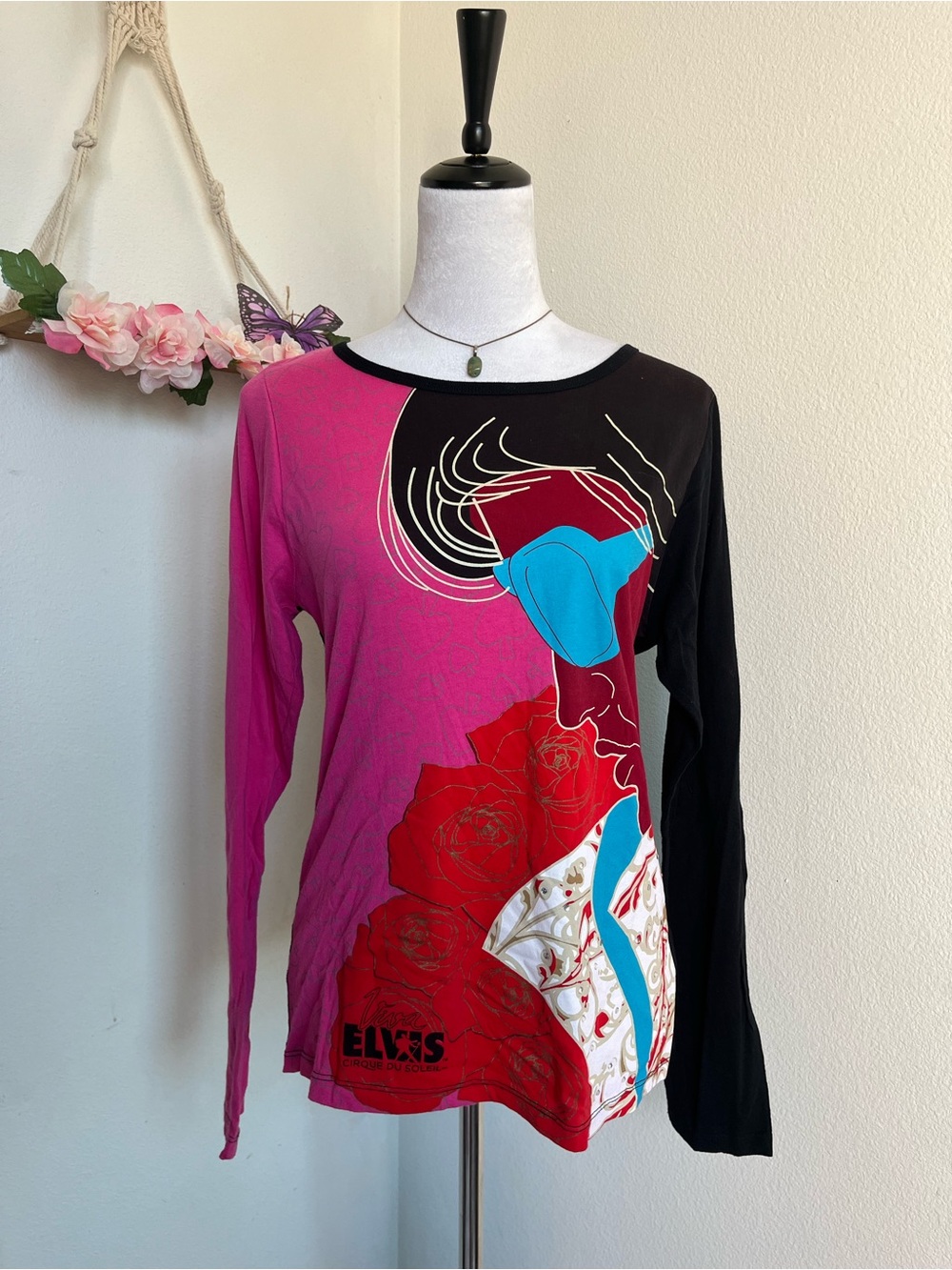 Cirque du Soleil Elvis Presley Graphic Long Sleeve size L